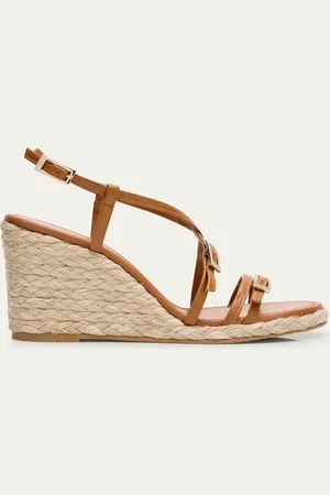 Stuart Weitzman Georgie Strappy Wedge Espadrille Sandals