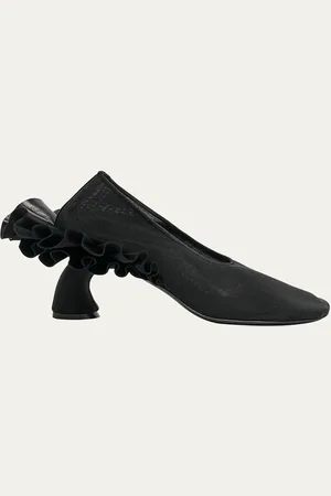 DRIES VAN NOTEN Virgo Mesh Ruffle Pumps