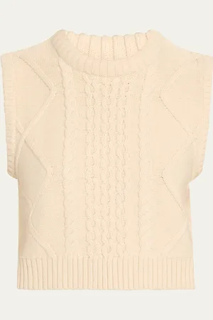 KULE The Van Chunky Cable-Knit Vest