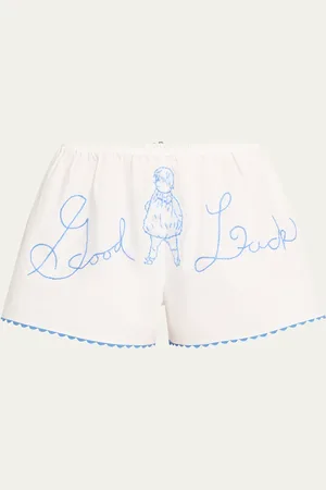 BODE Lucky Baby Embroidered Shorts