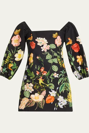 Cara Cara Montauk Puff-Sleeve Cotton Poplin Mini Dress