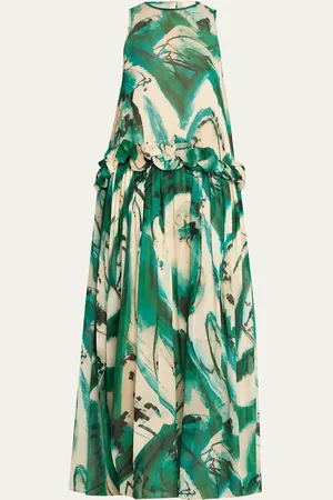 ULLA JOHNSON UJ x Lee Krasner Helen Abstract Print Gown