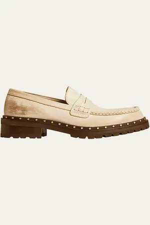 Golden Goose Jerry Rock Leather Penny Loafers
