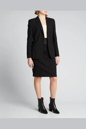 AKRIS High-Waist Jersey Pencil Skirt