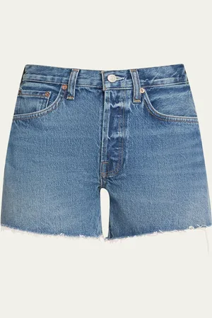 AGOLDE Parker Loose-Fit Vintage Denim Shorts
