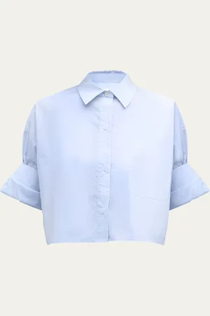 TWP Next Ex Cropped Shirt in Superfine Cotton