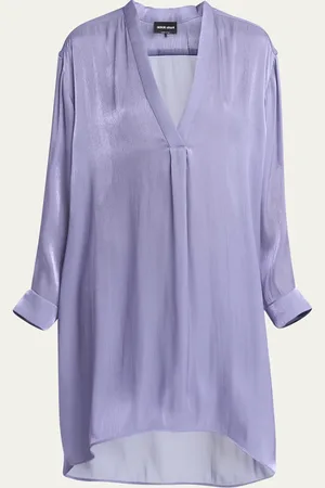 Giorgio Armani Loose V-Neck Blouse