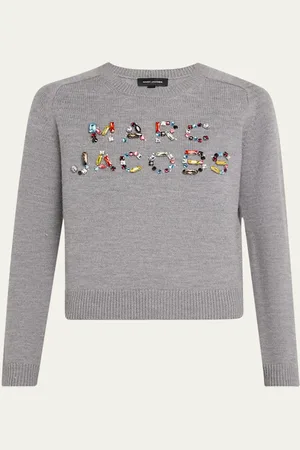 Marc Jacobs Gem Logo Knit Crewneck Sweater