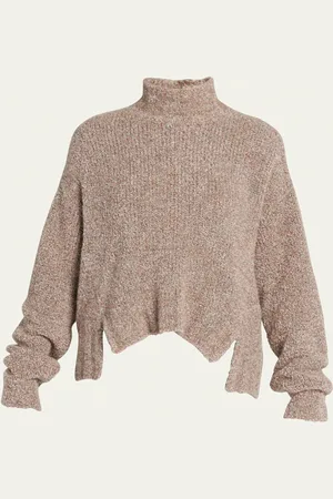Giorgio Armani Cashmere Silk Boucle Turtleneck