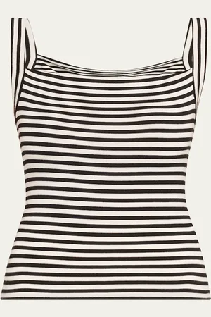 ANEMOS Striped Square-Neck Tank Top