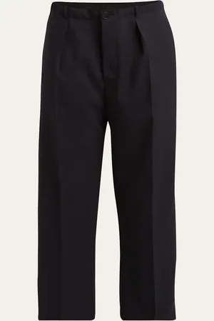 SETCHU Pleated Wool Gabardine Chino Pants