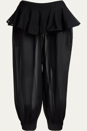 Alaïa Sheer Peplum Pants