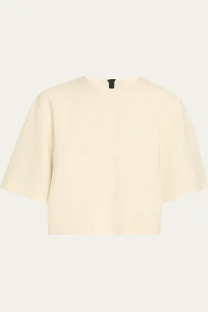 Dagmar Short-Sleeve Woven Boucle T-Shirt
