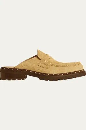 Golden Goose Jerry Rock Suede Penny Loafer Mules