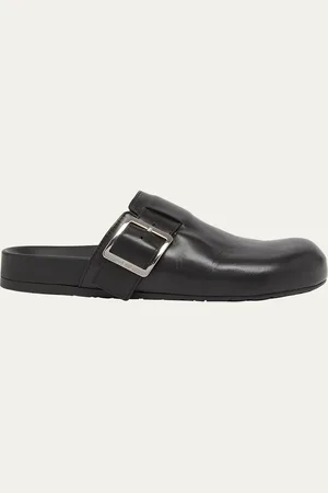 Loewe Leather Buckle Mules