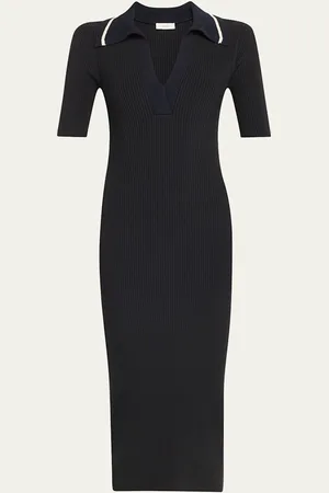 A.L.C. Darcy Stripe Bodycon Midi Dress