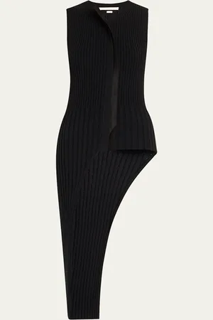 Jason Wu Asymmetrical Rib-Knit Sweater Vest
