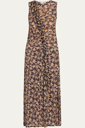 ULLA JOHNSON Elise Sleeveless Midi Dress