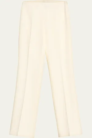 AKRIS Chris Pleated Straight-Leg Pants