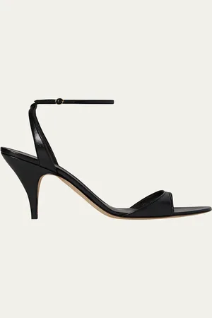The Row Vika Leather Ankle-Strap Sandals