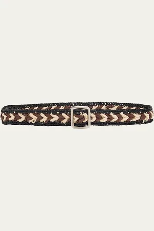 The Row Ana Raffia Belt