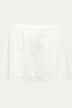 ERES Mineral Lace-Trim Cotton Shorts