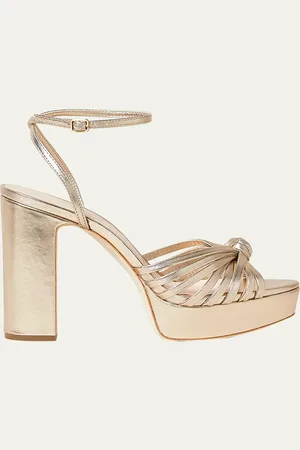 Loeffler Randall Rivka Metallic Knot Platform Sandals