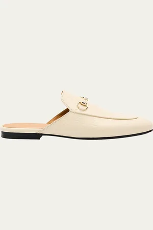 Gucci Princetown Monogram Horsebit Leather Mules