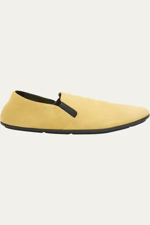 The Row Vincit Suede Easy Loafers