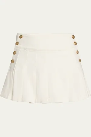 ALICE+OLIVIA Lanna Pleated Mini Skirt