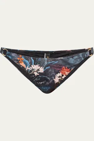 Aqua Blu Australia Alexis Floral O-Ring Hipster Bikini Bottoms