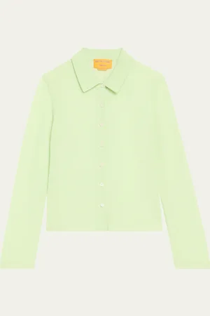 Guest In Residence Elle Cashmere Button-Front Shirt