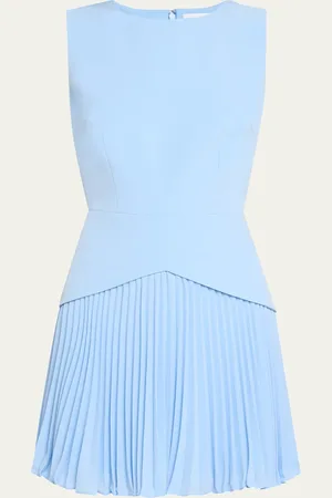 Milly Haddy Sleeveless Pleated Mini Dress