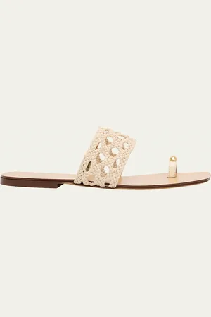 Maria Luca Mennia Capri Woven Slide Sandals