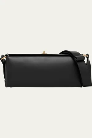 Plan C Folded Leather Shoulder Bag
