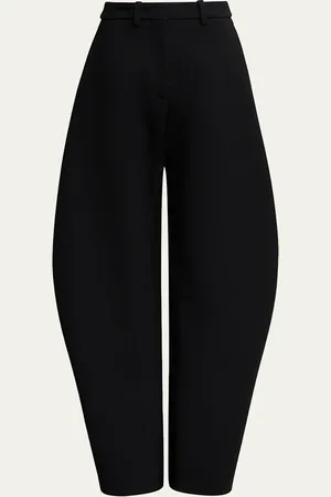 Alaïa Rounded Leg Wool Trousers