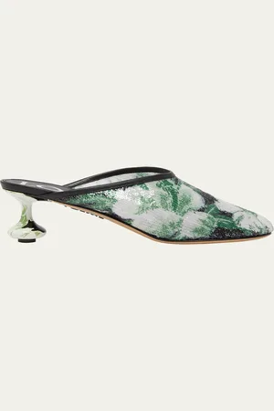 Loewe Toy Floral Sequin Mules