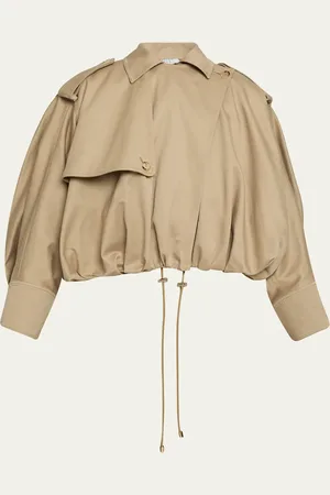 GABRIELA HEARST Hunt Drawcord Oversized Trench Jacket