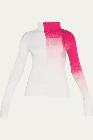 Giorgio Armani Ribbed Ombre Turtleneck Sweater