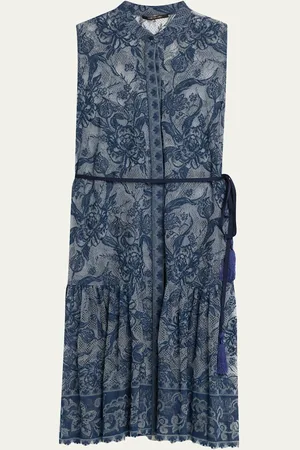 Kobi Halperin Brien Sleeveless Floral Lace Midi Dress