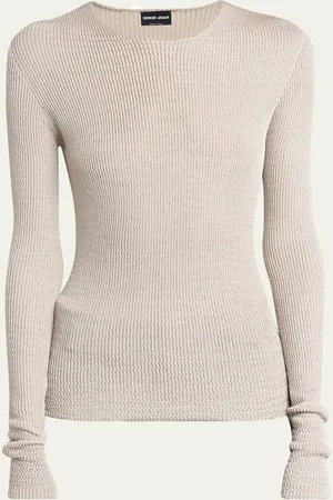Giorgio Armani Ribbed Viscose-Blend Sweater