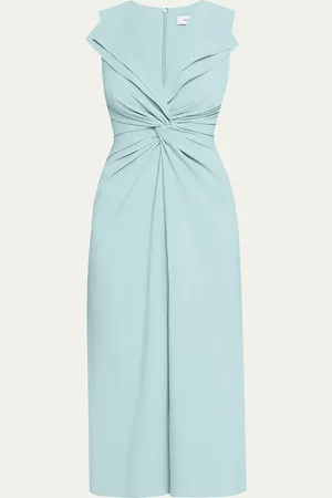 PRABAL GURUNG Lily Twist Front Midi Dress