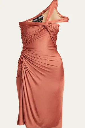 Tom Ford One-Shoulder Ruched Mini Dress