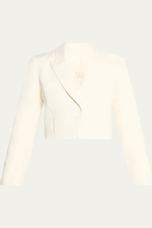 TWP Cotton Tux Wool Blazer with Pleat Placket