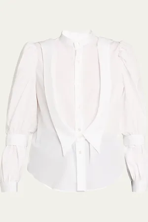 NOIR KEI NINOMIYA Parachute-Sleeve Poplin Blouse