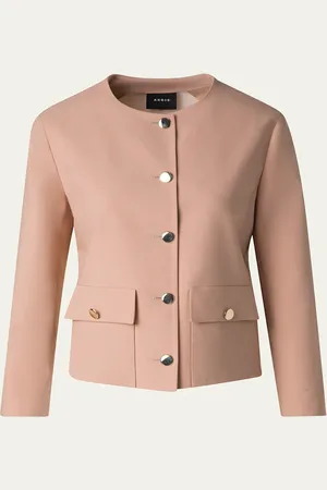 AKRIS Winter Cotton Crepe Double-Face Jacket