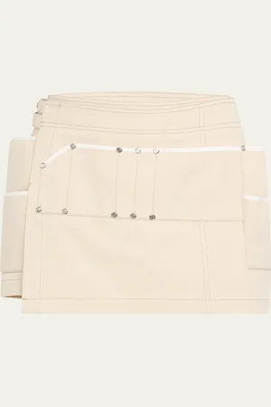 Jane Wade Wrap Toolbelt Mini Skirt