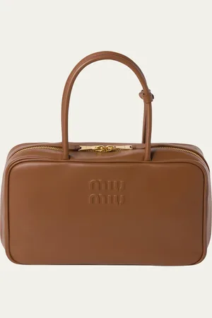 Miu Miu Zip Leather Top-Handle Bag