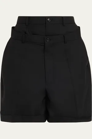 NOIR KEI NINOMIYA Deconstructed Layered Wool Shorts