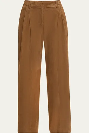 TWP Straight-Leg Pants in Paper Suede